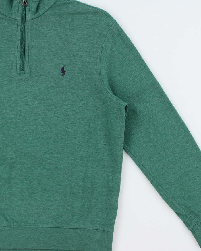 Vintage Polo Ralph Lauren Marl Quarter-Zip Sweatshirt - S