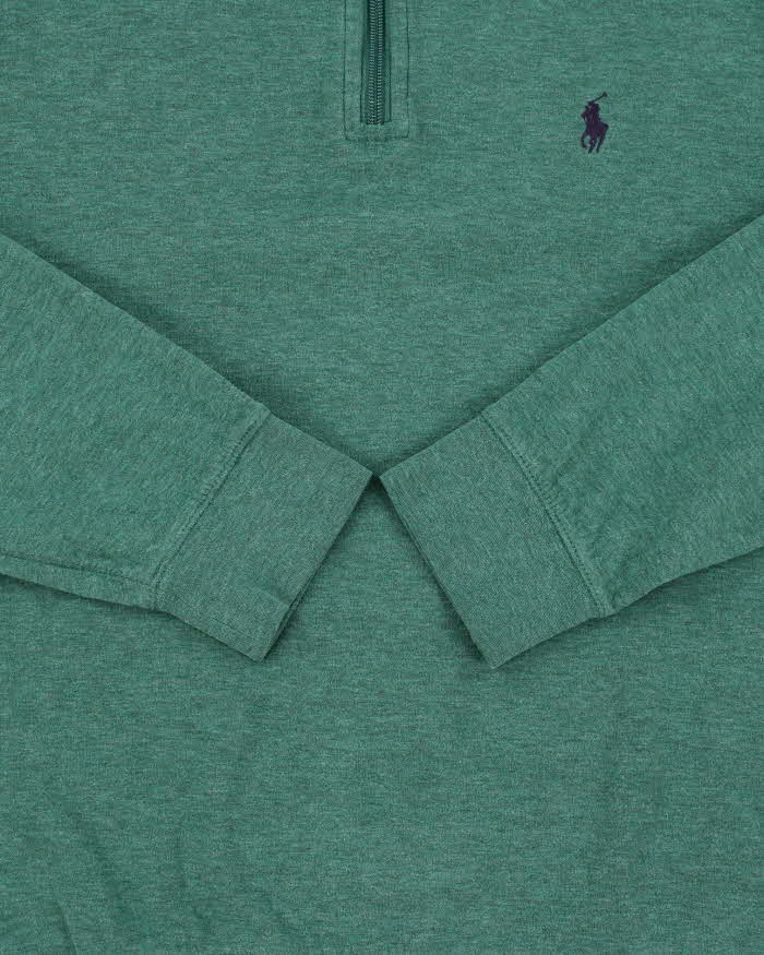 Vintage Polo Ralph Lauren Marl Quarter-Zip Sweatshirt - S