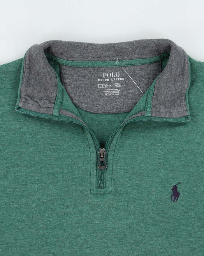 Vintage Polo Ralph Lauren Marl Quarter-Zip Sweatshirt - S