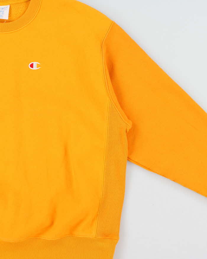 Vintage Champion Mango Reverse Weave Heavyweight Crewneck Sweatshirt - XL