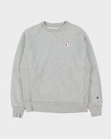 Vintage Champion Marl Grey Reverse Weave Heavyweight Crewneck Sweatshirt - M