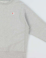 Vintage Champion Marl Grey Reverse Weave Heavyweight Crewneck Sweatshirt - M