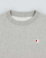 Vintage Champion Marl Grey Reverse Weave Heavyweight Crewneck Sweatshirt - M