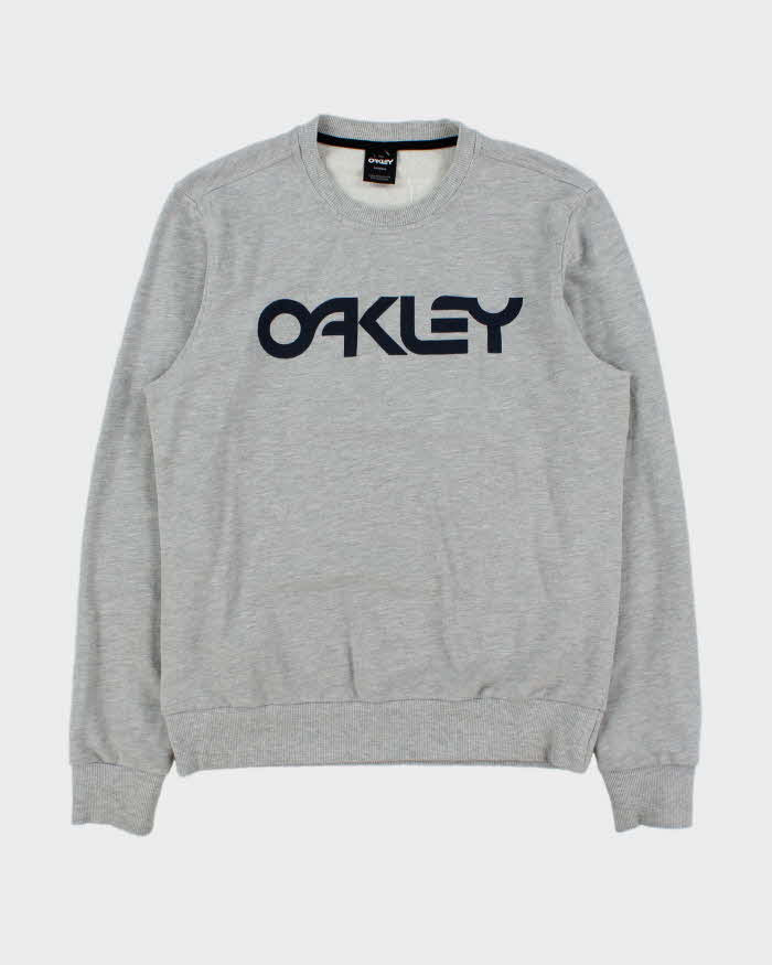 Vintage Oakley Marl Grey Custom Fit Crewneck Sweatshirt - L