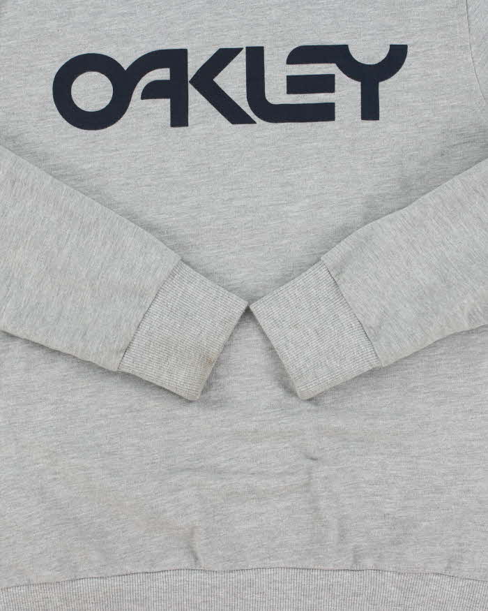 Vintage Oakley Marl Grey Custom Fit Crewneck Sweatshirt - L