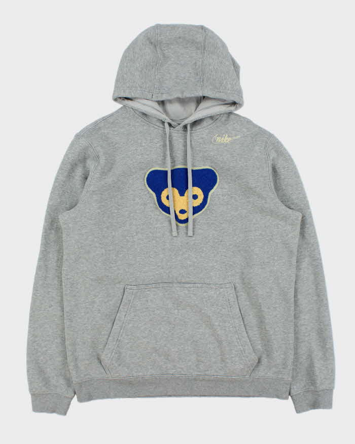 2020 Nike x Cooperstown Collection Chicago Cubs Patch Marl Grey Pullover Hoodie - L