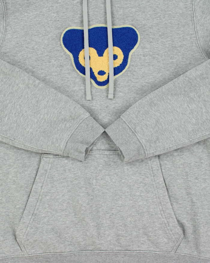 2020 Nike x Cooperstown Collection Chicago Cubs Patch Marl Grey Pullover Hoodie - L