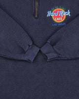 Vintage 1990s Hard Rock Cafe Las Vegas Heavyweight Quarter-Zip Sweatshirt - L