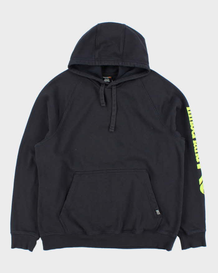 Vintage Timberland Pro Rain Repel Logo Sleeve Pullover Hoodie - M