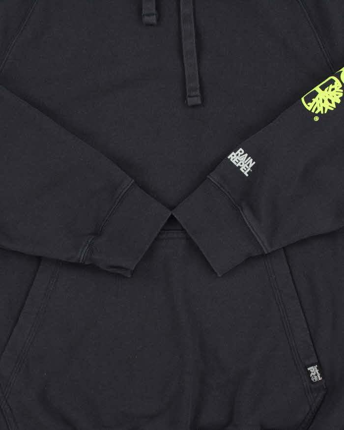 Vintage Timberland Pro Rain Repel Logo Sleeve Pullover Hoodie - M