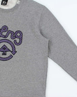 Vintage Y2K 00s LRG Clothing Equipment Marl Grey Embroidered Crewneck Sweatshirt - S