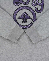 Vintage Y2K 00s LRG Clothing Equipment Marl Grey Embroidered Crewneck Sweatshirt - S