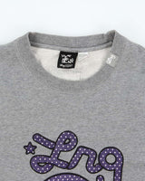 Vintage Y2K 00s LRG Clothing Equipment Marl Grey Embroidered Crewneck Sweatshirt - S