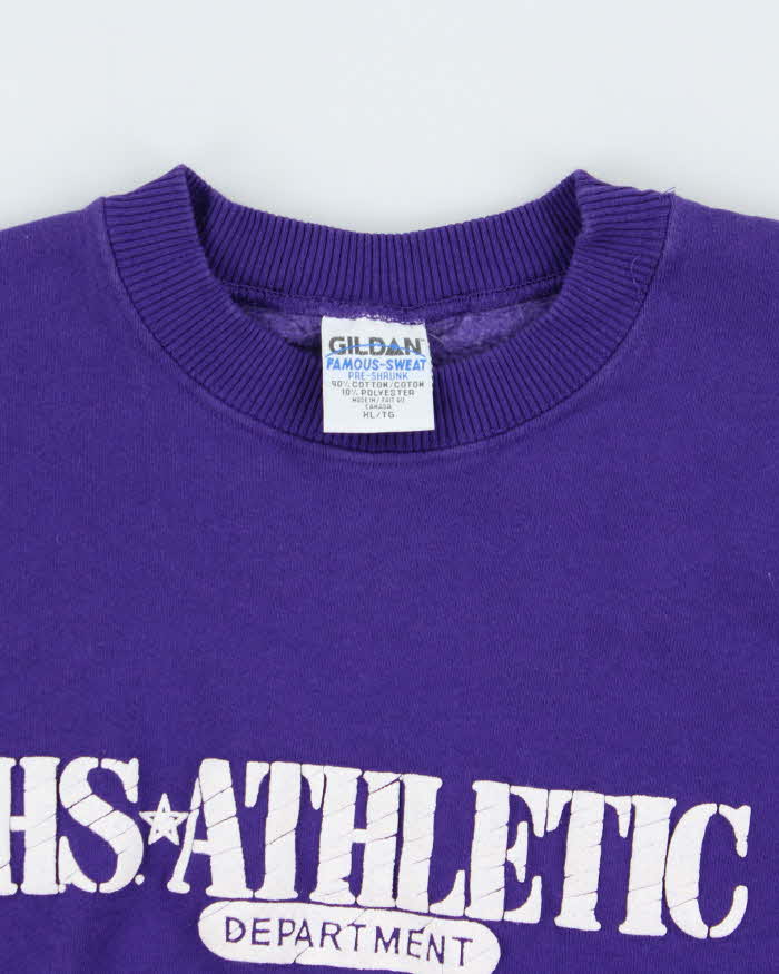 Vintage 1990s HS. Athletic Heavyweight Gildan Famous-Sweat Made In Canada Crewneck Sweatshirt - XL
