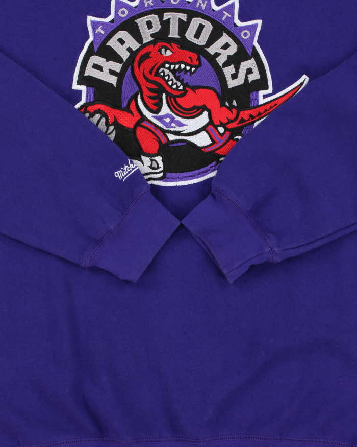 Vintage Mitchell &amp; Ness Toronto Raptors NBA Embroidered Crewneck Sweatshirt - XL