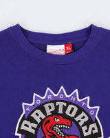 Vintage Mitchell &amp; Ness Toronto Raptors NBA Embroidered Crewneck Sweatshirt - XL
