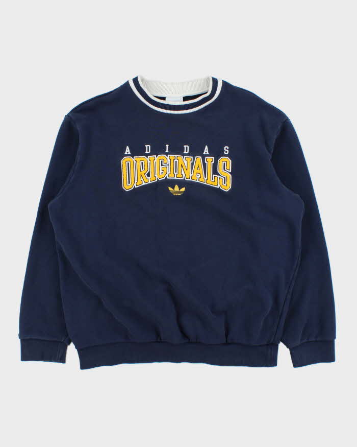 Vintage Adidas Originals Retro Revival Embroidered Heavyweight Crewneck Sweatshirt - M