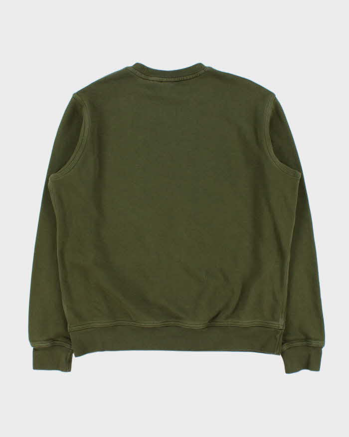 Vintage Nike Khaki Swoosh Heavyweight Crewneck Sweatshirt - L