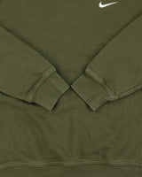 Vintage Nike Khaki Swoosh Heavyweight Crewneck Sweatshirt - L