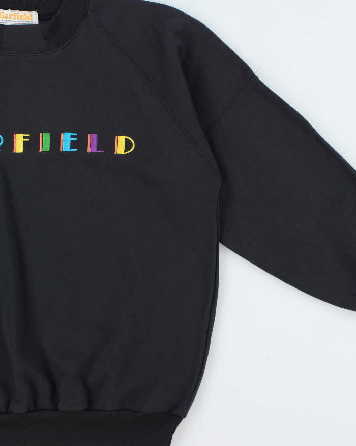 Vintage 1990s Garfield ©1978 Embroidered Crewneck Sweatshirt - L