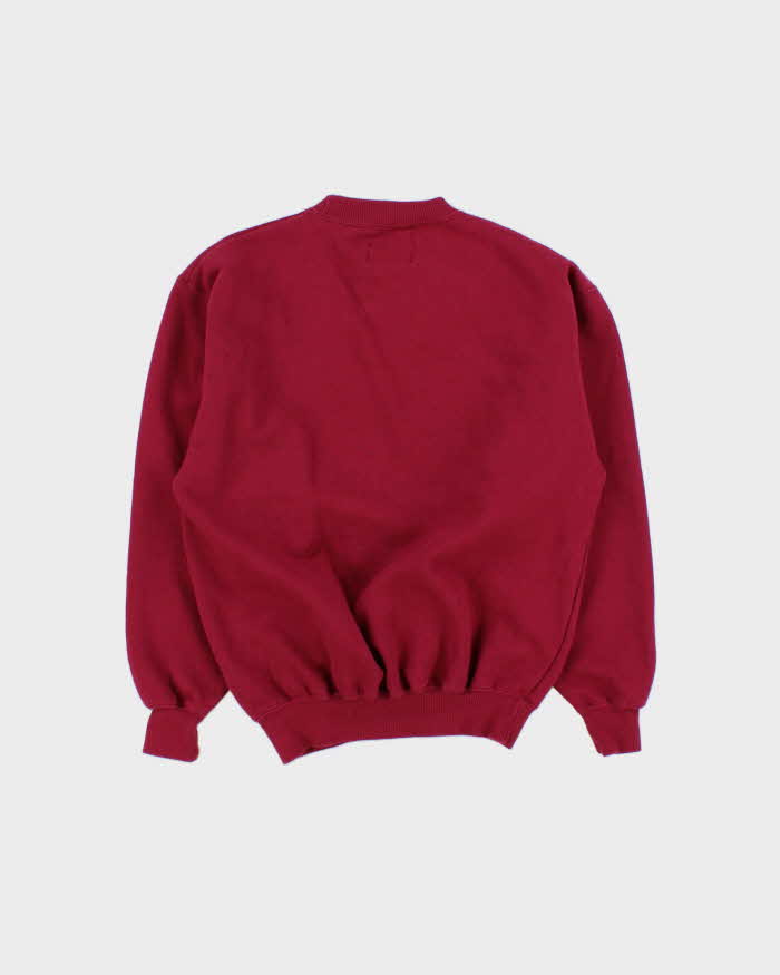 Vintage 1988 Coca Cola Burgundy Crewneck Sportswear Sweatshirt - XS