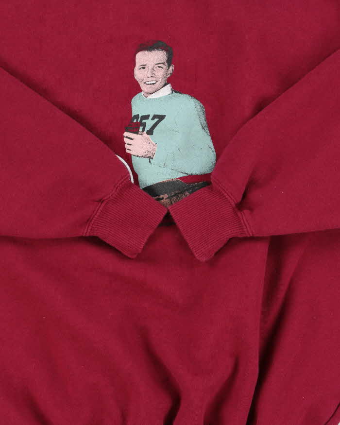 Vintage 1988 Coca Cola Burgundy Crewneck Sportswear Sweatshirt - XS