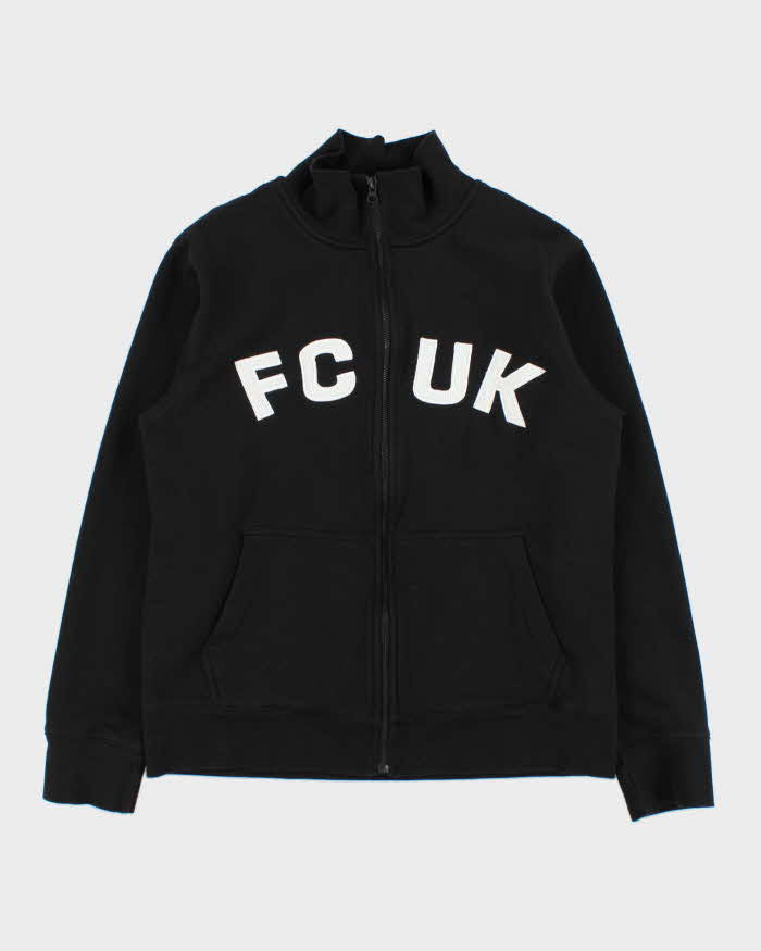 Vintage Y2K 00s FCUK Embroidered Zip-Up Track Sweatshirt - L