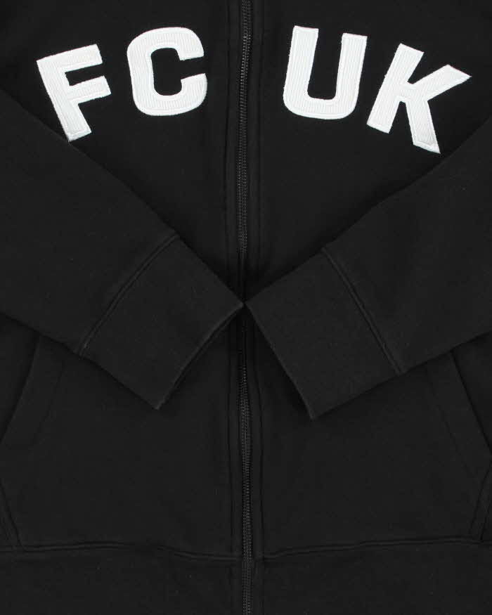 Vintage Y2K 00s FCUK Embroidered Zip-Up Track Sweatshirt - L