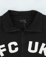 Vintage Y2K 00s FCUK Embroidered Zip-Up Track Sweatshirt - L