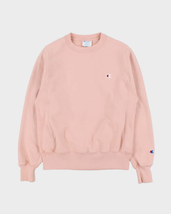 Vintage Champion Baby Pink Reverse Weave Heavyweight Crewneck Sweatshirt - S