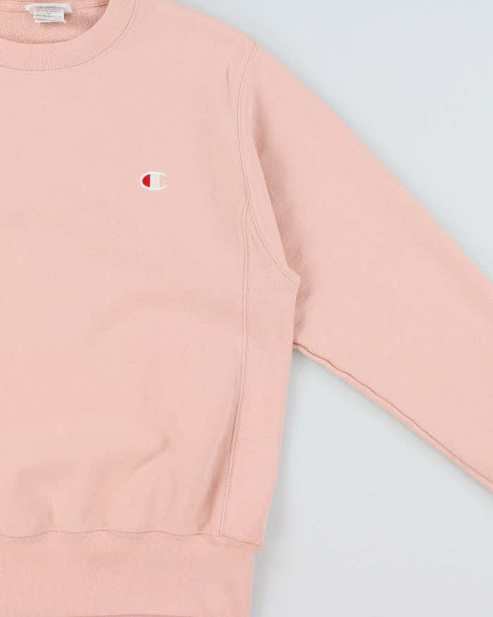 Vintage Champion Baby Pink Reverse Weave Heavyweight Crewneck Sweatshirt - S