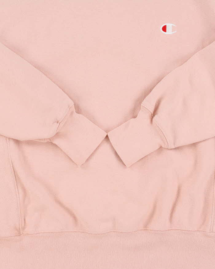 Vintage Champion Baby Pink Reverse Weave Heavyweight Crewneck Sweatshirt - S