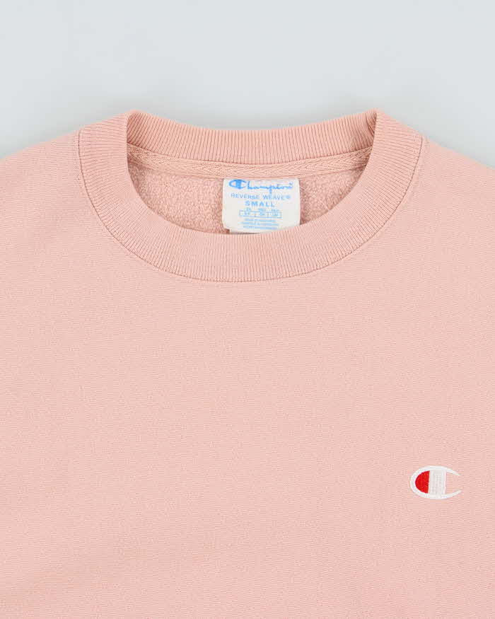 Vintage Champion Baby Pink Reverse Weave Heavyweight Crewneck Sweatshirt - S