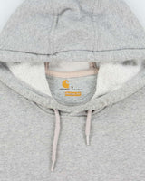 Vintage Carhartt Marl Grey Midweight Sleeve Logo Original Fit Pullover Hoodie - S