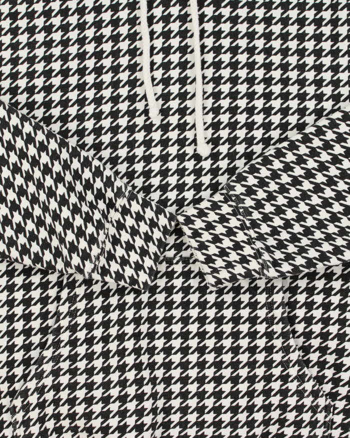 Vintage Independent Trading Co. Heavyweight Houndstooth Pullover Hoodie - S