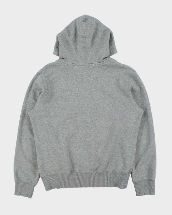 Vintage Y2K 00s Nike Marl Grey Heavyweight Pullover Hoodie - M