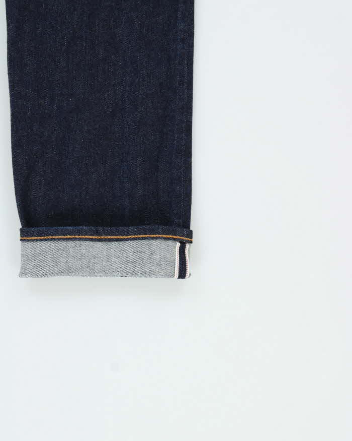 Hiroshi Kato The Pen Slim 4-Way Raw Japanese Indigo Selvedge Denim Made In USA Tapered Jeans - W34 L32