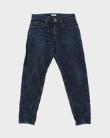 Vintage The Unbranded Brand UB601 Raw 14.5oz Indigo Japanese Selvedge Denim Relaxed Tapered Jeans - W32 L31