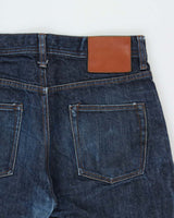 Vintage The Unbranded Brand UB601 Raw 14.5oz Indigo Japanese Selvedge Denim Relaxed Tapered Jeans - W32 L31