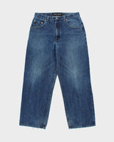 Vintage Y2K 00s Guess Mid-Rise Wide Leg Denim Jeans - W34 L30