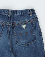 Vintage Y2K 00s Guess Mid-Rise Wide Leg Denim Jeans - W34 L30