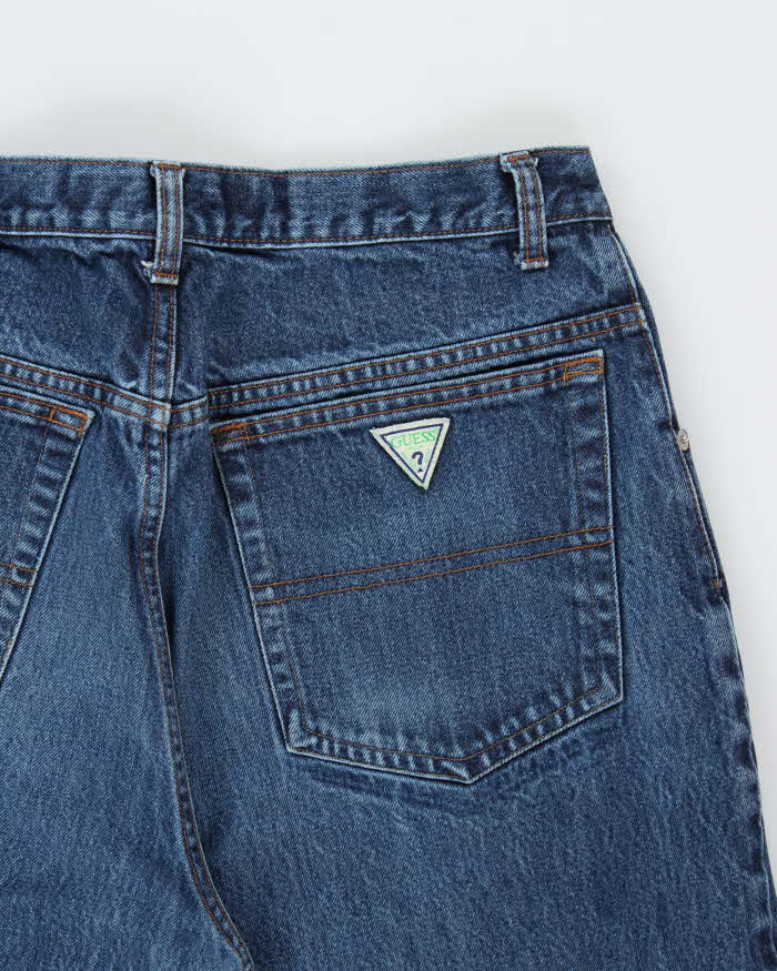 Vintage Y2K 00s Guess Mid-Rise Wide Leg Denim Jeans - W34 L30