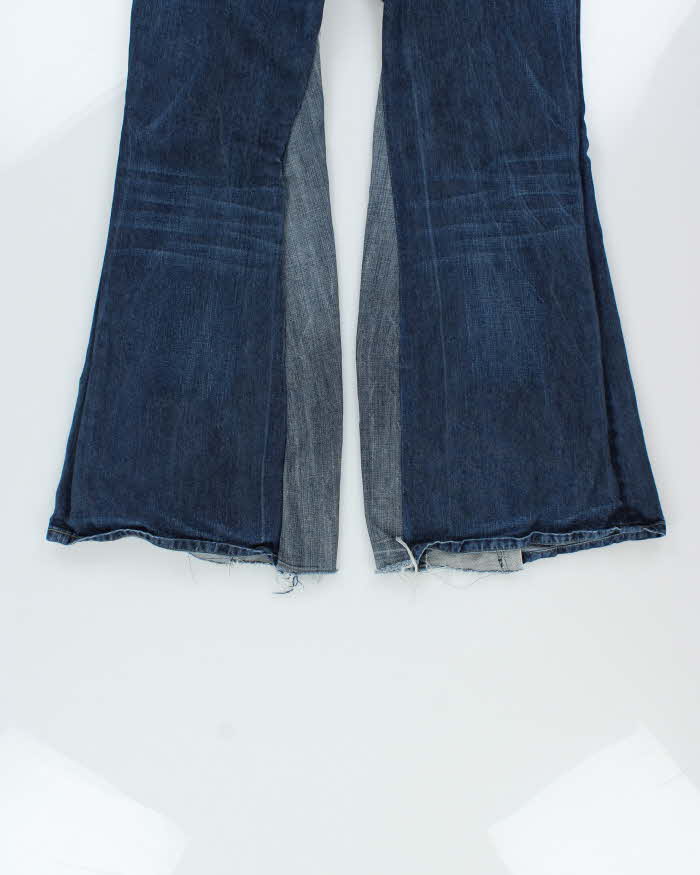 Vintage Y2K 00s Diesel Low-Rise 'Zathan' Customised Flared Denim Bell Bottom Jeans - W36 L32
