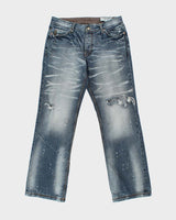 Vintage Y2k 2000s Armani Exchange Distressed Relaxed Fit Jeans - W34 L33