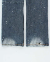 Vintage Y2k 2000s Armani Exchange Distressed Relaxed Fit Jeans - W34 L33