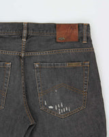 Vintage Y2K 00s Armani Exchange Mid-Rise Distressed Stone Wash Denim Bootcut Jeans - W33 L30