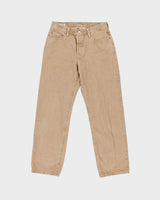 Levi's Premium 501 'Fresh Mushroom Tab' Straight Leg Tan Denim Jeans - W28 L30