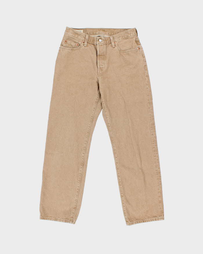 Levi's Premium 501 'Fresh Mushroom Tab' Straight Leg Tan Denim Jeans - W28 L30