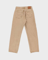 Levi's Premium 501 'Fresh Mushroom Tab' Straight Leg Tan Denim Jeans - W28 L30