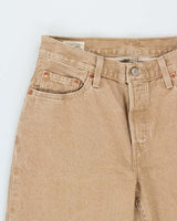 Levi's Premium 501 'Fresh Mushroom Tab' Straight Leg Tan Denim Jeans - W28 L30